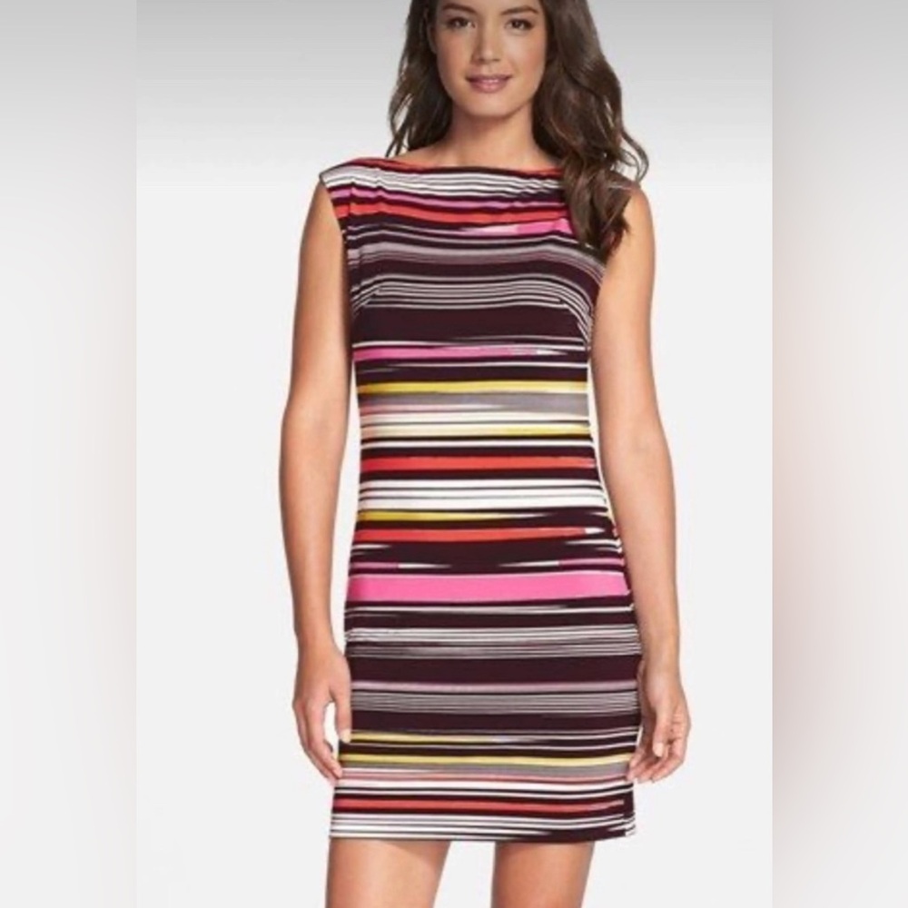 Trina Turk Multicolor Striped Dress